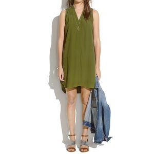 Madewell Fairsky Tunic Dress Green